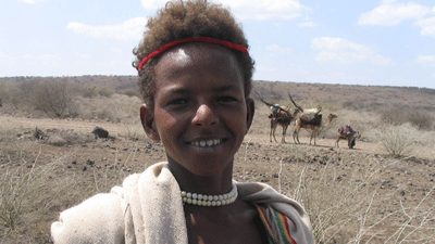 Young man from Danakil Depression, Ethiopia