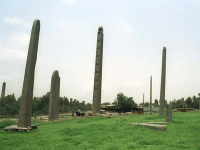 The north stelae field in Axum