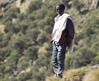 National Park scout in the Simien Mountains.